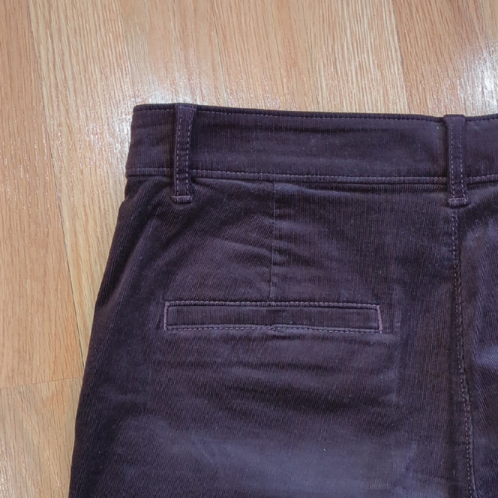 Ann Taylor LOFT Brown Corduroy Palmer Pant Wide Leg Patch Pocket Sz 10 - Picture 9 of 9